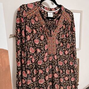 ☽ ON HOLD - boho floral dress